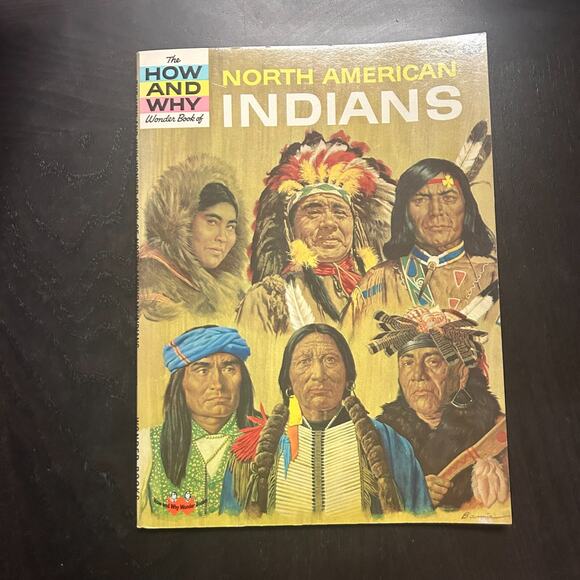 Vintage 1977 North American Indians How and Why Wonder Book Felix Sutton - Picture 1 of 7